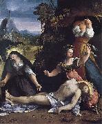 Dosso Dossi Lamentation over the Body of Christ by Dosso Dossi oil on canvas
